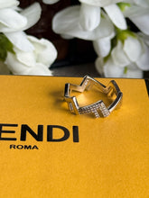Load image into Gallery viewer, FENDI Five Palladium Size 10 Ring
