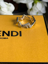 Load image into Gallery viewer, FENDI Five Palladium Size 10 Ring
