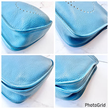 Load image into Gallery viewer, HERMES Taurillon Clemence Evelyne GM Blue Jean
