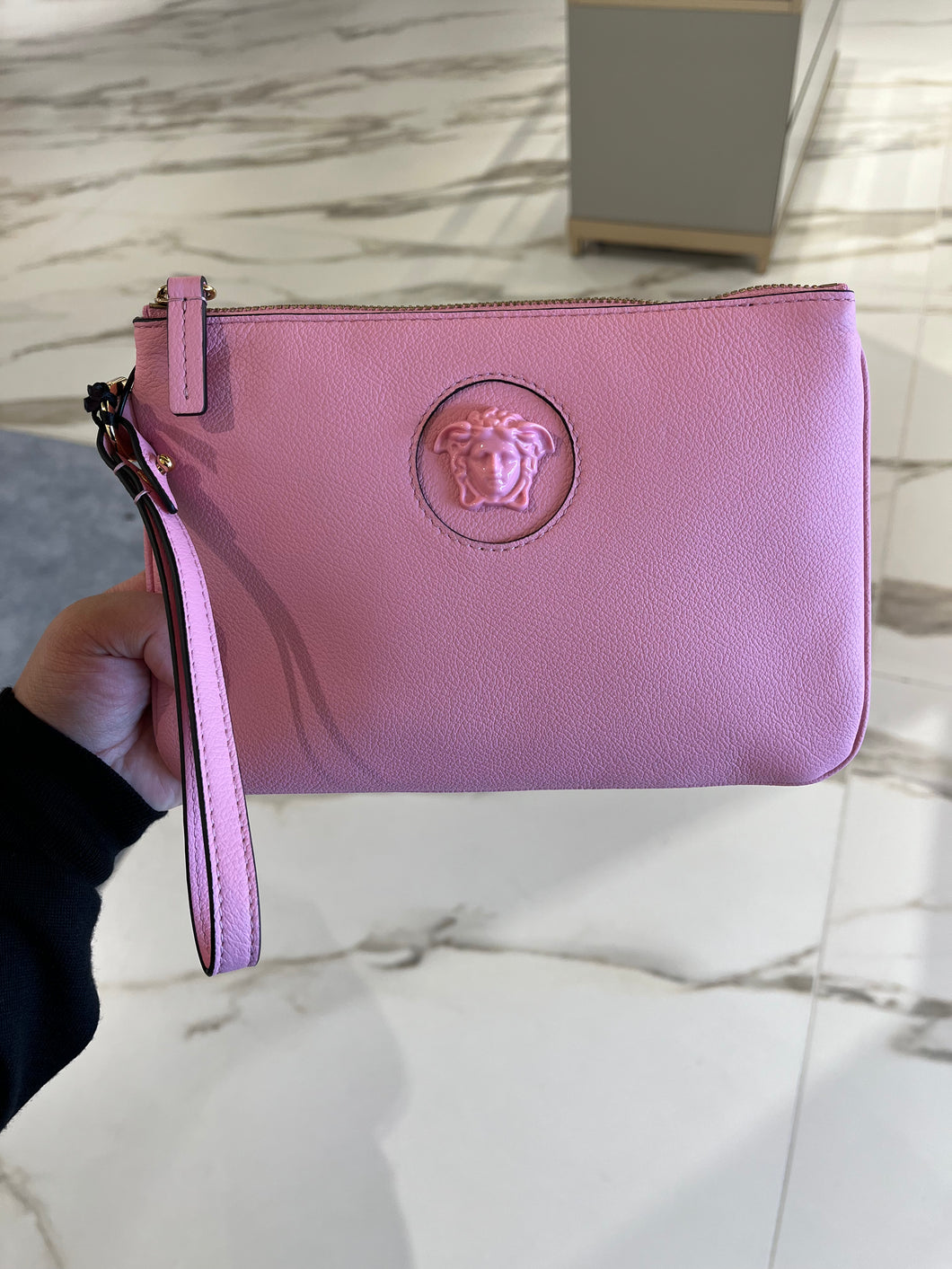 BRAND NEW VERSACE Medusa Clutch Pink