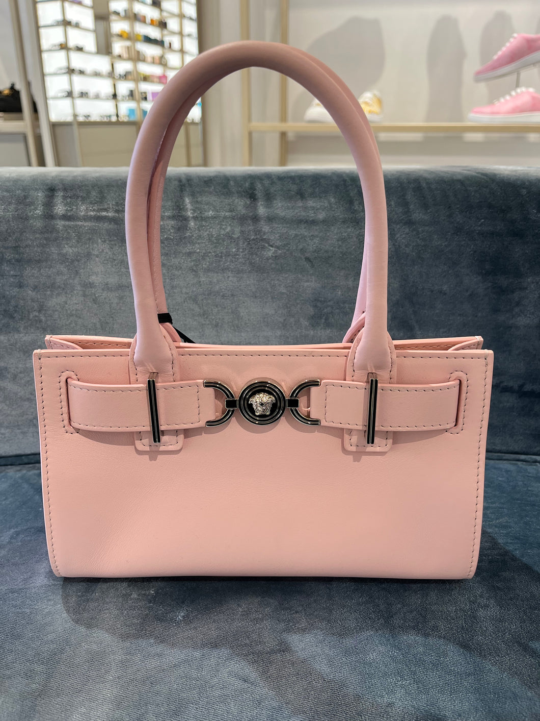 BRAND NEW VERSACE Medusa Small Top Handle Bag Pink