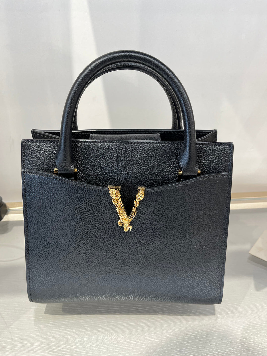 BRAND NEW VERSACE Virtus Tote Black