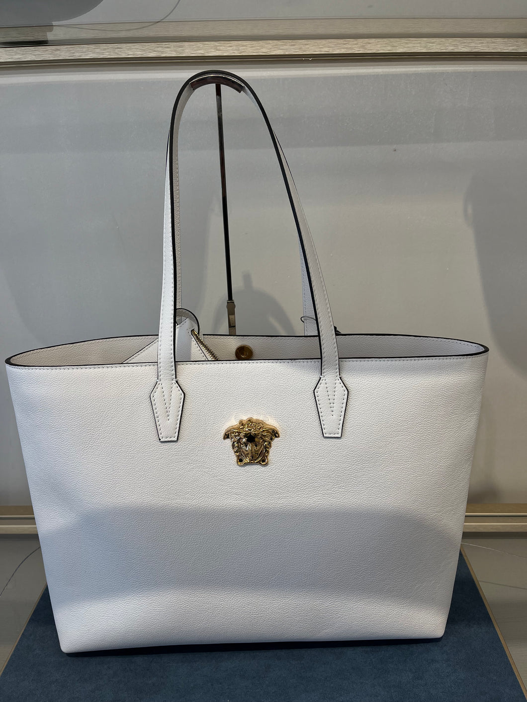 BRAND NEW VERSACE Medusa Tote White