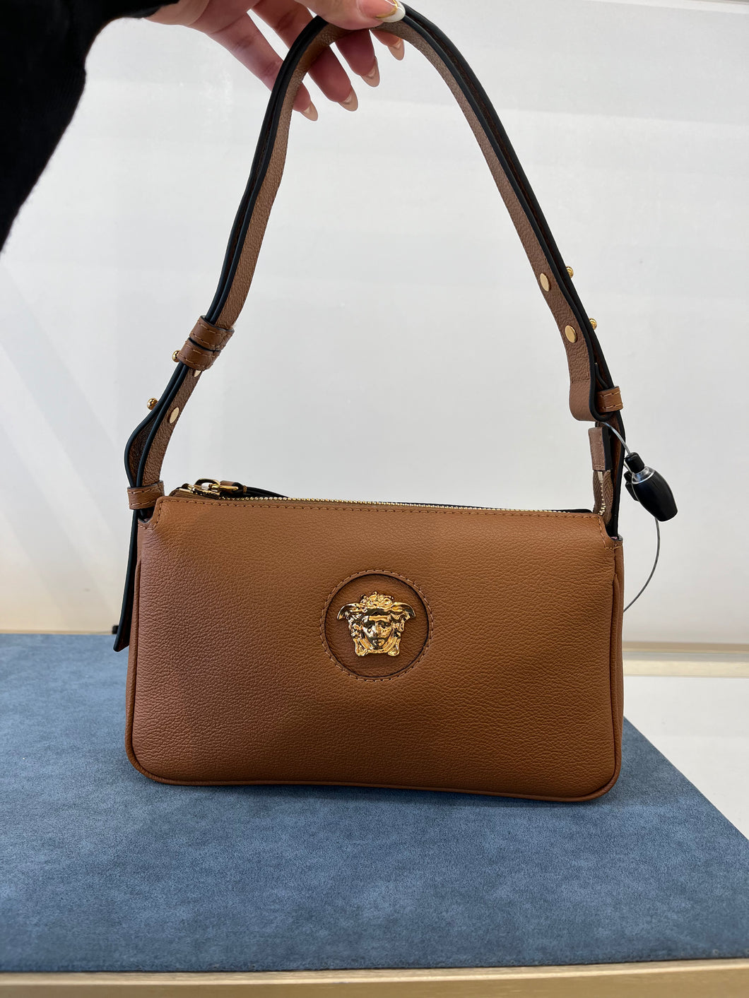 BRAND NEW VERSACE Medusa Small Shoulder Bag Brown