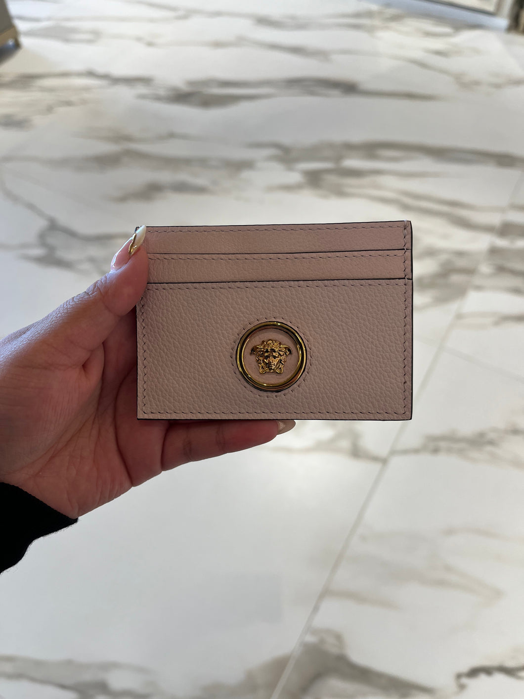 BRAND NEW VERSACE Medusa Card Case Pink