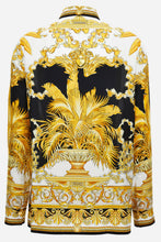 Load image into Gallery viewer, BRAND NEW VERSACE Formal Shirt In Silk Twill Barocco Palm Print
