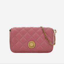 Load image into Gallery viewer, BRAND NEW VERSACE Quilted Calfskin Medusa Mini Flap Bag - Pink
