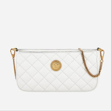 Load image into Gallery viewer, BRAND NEW VERSACE Quilted Calfskin Medusa Zip Top Crossbody - White
