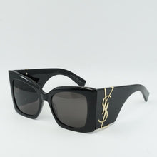 Load image into Gallery viewer, BRAND NEW SAINT LAURENT YSL Sunglasses SLM119 BLAZE 001 Black/Black {PRE-ORDER}
