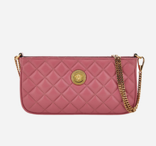 Load image into Gallery viewer, BRAND NEW VERSACE Icon Zip Top Quilted Lambskin Pink
