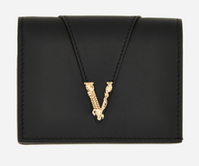 Load image into Gallery viewer, BRAND NEW VERSACE Virtus Calfskin Virtus Compact Wallet
