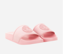Load image into Gallery viewer, BRAND NEW Versace Women's Pink Medusa Pool Slides
