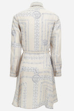 Load image into Gallery viewer, BRAND NEW VERSACE Dress In Twill Poly Medusa Chain Allover Print
