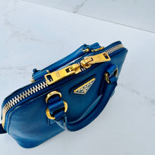 Load image into Gallery viewer, Prada Saffiano Lux Mini Promenade Tote Blue
