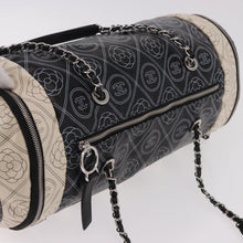 Load image into Gallery viewer, CHANEL Coated Canvas Camellia Printed Calfskin Bowling Bag
