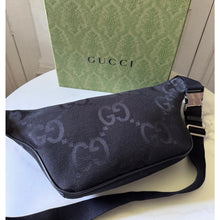 Load image into Gallery viewer, BRAND NEW Gucci Jumbo GG Canvas Bumbag Black
