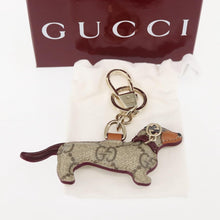 Load image into Gallery viewer, Gucci Dachshund GG Supreme Canvas Bag Charm
