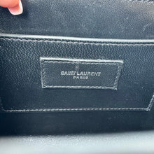 Load image into Gallery viewer, Saint Laurent Lambskin Quilted Monogram June Box Bag Black
