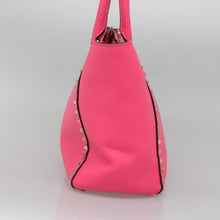 Load image into Gallery viewer, Valentino Garavani Vitello Rockstud Double Handle Tote Pink
