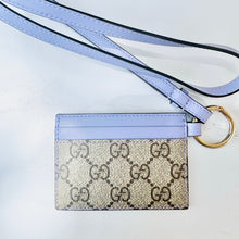 Load image into Gallery viewer, Brand New Gucci Supreme Canvas Card Holder/ Lanyard
