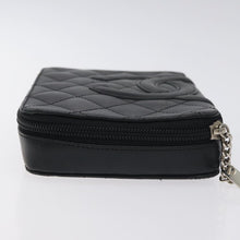 Load image into Gallery viewer, Chanel Calfskin Quilted Cambon Zip Around Cosmetic Pouch
