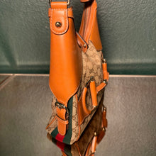 Load image into Gallery viewer, Gucci GG Canvas Heritage Web Horsebit Hobo
