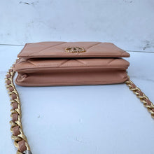 Load image into Gallery viewer, CHANEL Chanel 19 Wallet On Chain WOC Caramel
