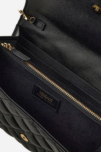 Load image into Gallery viewer, BRAND NEW VERSACE Quilted Calfskin Medusa W.O.C. Chain Wallet - Black

