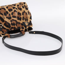 Load image into Gallery viewer, Salvatore Ferragamo Calf Hair Leopard Print Top Handle Bag
