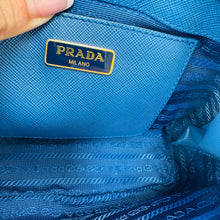 Load image into Gallery viewer, Prada Saffiano Lux Mini Promenade Tote Blue
