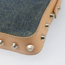 Load image into Gallery viewer, FENDI Studded Denim Baguette

