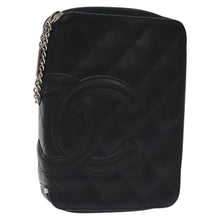 Load image into Gallery viewer, Chanel Calfskin Quilted Cambon Zip Around Cosmetic Pouch
