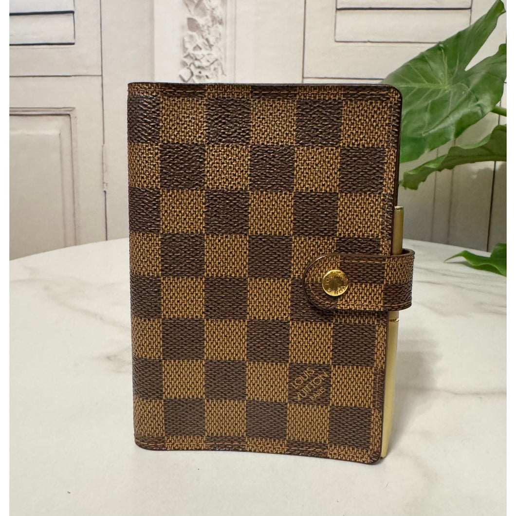 Louis Vuitton Damier Ebene Small Ring Agenda