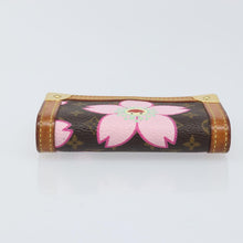Load image into Gallery viewer, Louis Vuitton Takashi Murakami Cherry Blossom Porte Monnaie Plat Card Case
