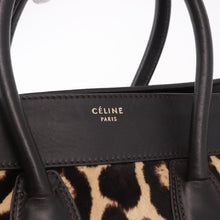 Load image into Gallery viewer, CELINE Leopard Pony Hair Mini Luggage Tote
