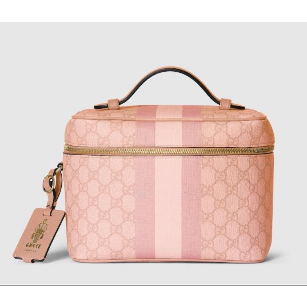 🎁Black Friday Special🎁BRAND NEW Gucci Supreme Canvas Vanity Pink