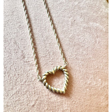 Load image into Gallery viewer, TIFFANY &amp; CO. Sterling Silver Heart Rope Necklace
