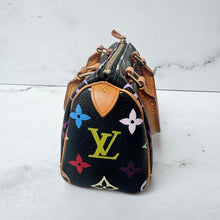 Load image into Gallery viewer, Louis Vuitton X Takashi Murakami Multicolor Noir Monogram Mini Speedy
