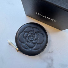 Load image into Gallery viewer, Chanel Lambskin Camellia Coin Purse
