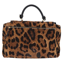 Load image into Gallery viewer, Salvatore Ferragamo Calfhair Leopard Print Sofia Satchel

