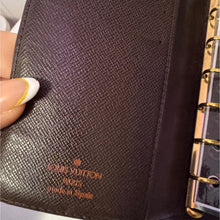 Load image into Gallery viewer, Louis Vuitton Damier Ebene Small Ring Agenda
