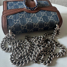 Load image into Gallery viewer, Gucci Denim GG Monogram Mini Dionysus Shoulder Bag
