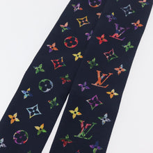 Load image into Gallery viewer, Louis Vuitton Silk Garden Monogram BB Bandeau Twilly Scarf Navy
