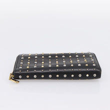 Load image into Gallery viewer, Miu Miu Studded Leather Zip Wallet
