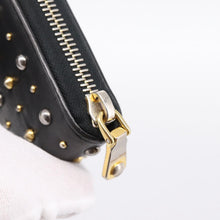Load image into Gallery viewer, Miu Miu Studded Leather Zip Wallet
