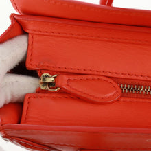 Load image into Gallery viewer, CELINE Drummed Calfskin Nano Luggage Vermillion
