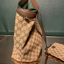 Load image into Gallery viewer, GUCCI GG Monogram Web Large Giglio Tote
