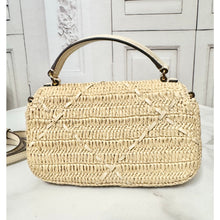 Load image into Gallery viewer, BRAND NEW Tory Burch Britten Raffia Crochet Mini Top Handle
