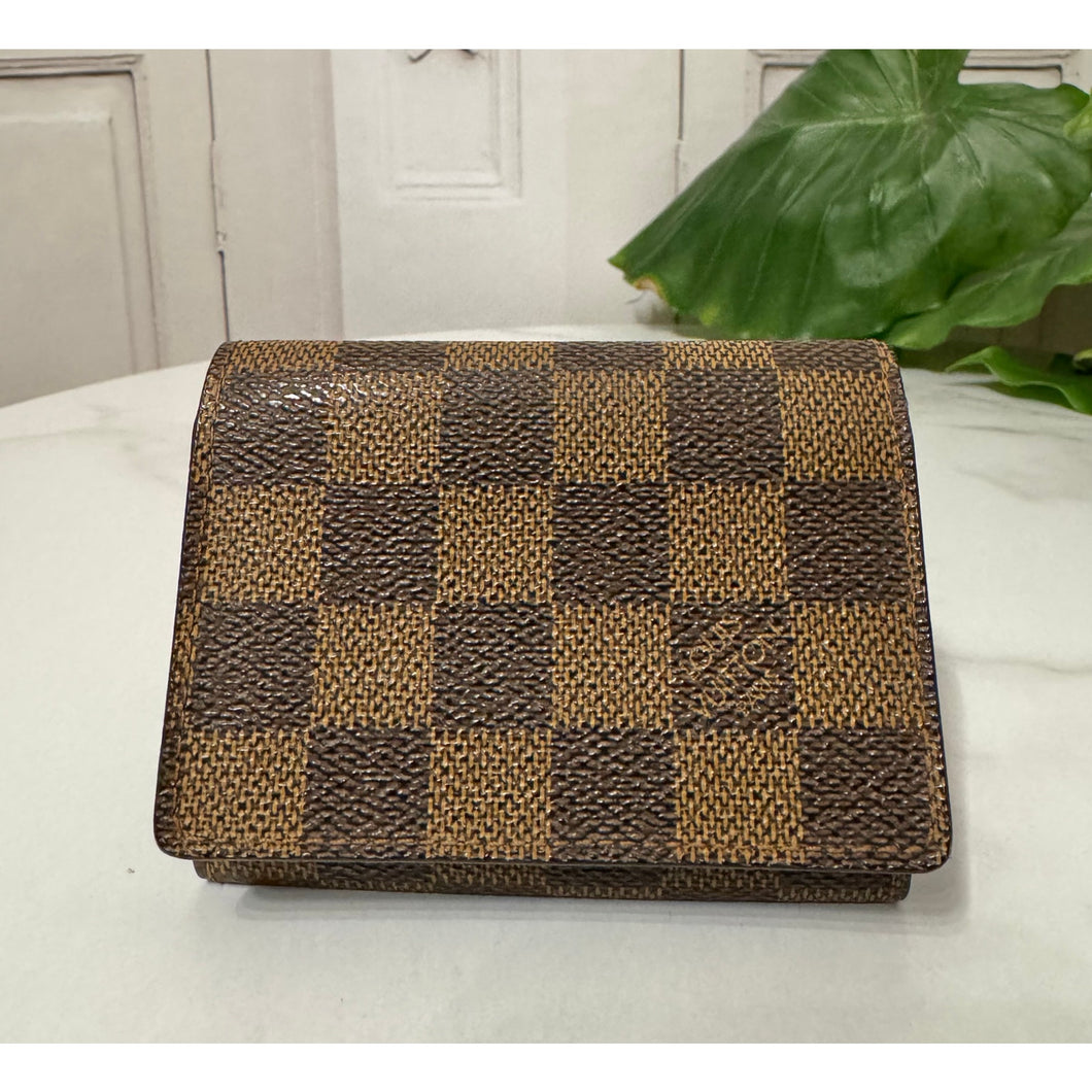LOUIS VUITTON Damier Ebene Enveloppe Carte De Visite