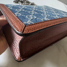Load image into Gallery viewer, Gucci Denim GG Monogram Mini Dionysus Shoulder Bag
